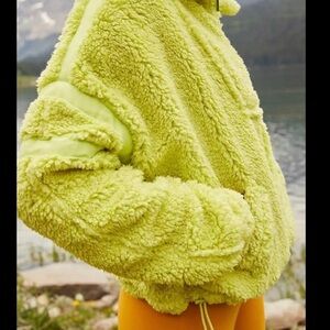 Free People Movement Nantucket Fleece Pull-over in Celery Juice